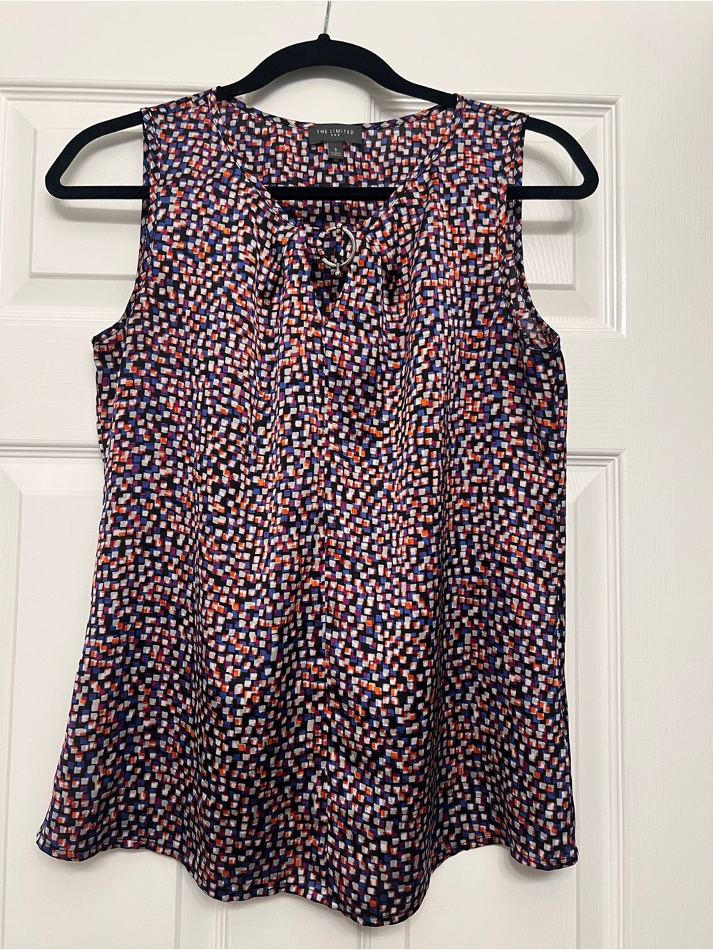 The Limited sleeveless geometric blouse with hardware - Small